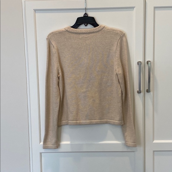 J. Crew Light Heather Khaki Cotton Cardigan Sweater Lady Jacket Size Small NWT - Picture 6 of 9